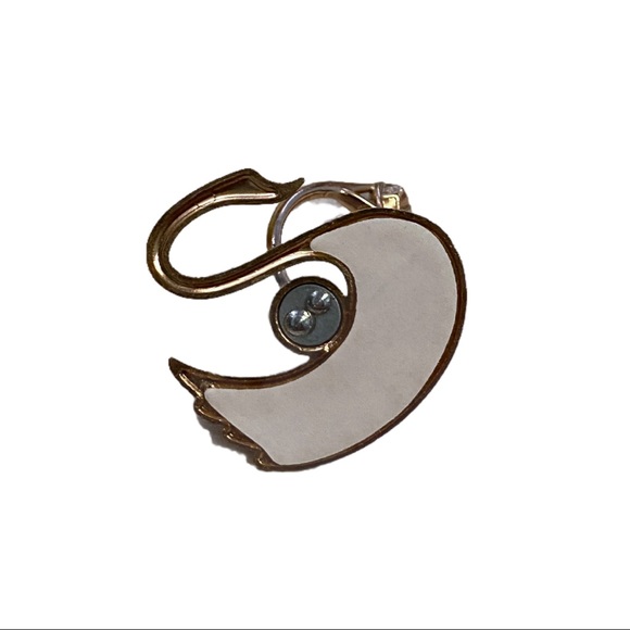 Phone Ring Metal Stand Pink OR Black Jeweled Swan - Picture 6 of 12